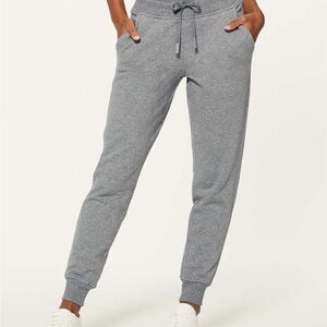Lululemon Athletica Heather Gray Sweatpants Warm Down Jogger II
